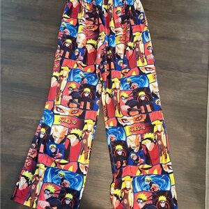 Anime Print Pajama Bottoms